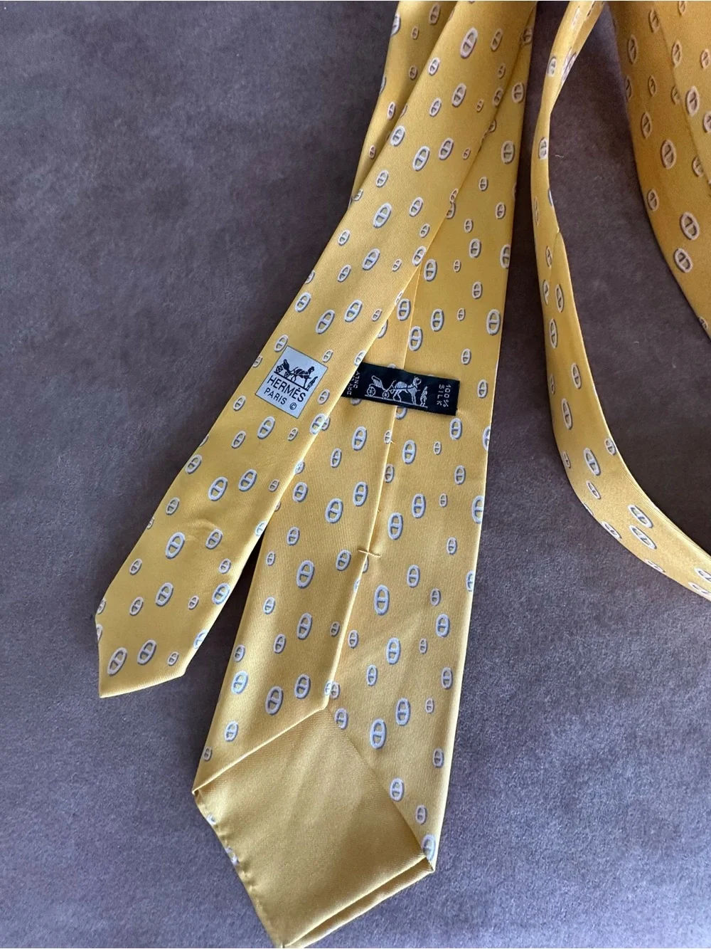 HERMES Tie HERMES Yellow Tie HERMES PARIS Men’s Accessories